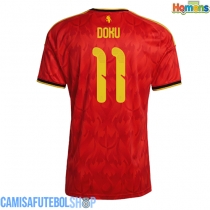 Camisa de time de futebol Bélgica Jeremy Doku #11 Replicas 1º Equipamento Mundo 2026 Manga Curta